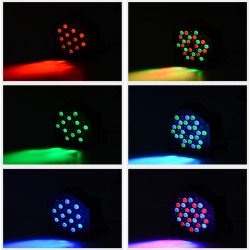 36 LED 1W Par Lights RGB Changeable Color 7 Lighting Modes Stage Lights Remote Control DMX Control Disco Lights US Plug