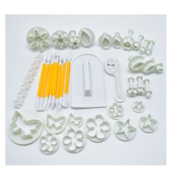 37Pcs/Set in 12 Styles Baking Tools Cake Mold Set Cookies Embossing Decorative Mould 37Pcs/Set in 12 Styles