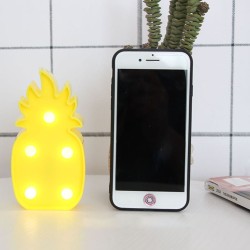 3D Cartoon Pineapple Modeling Night Light LED Lamp Home Office Decoration Gift