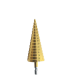 3pcs Hss Titanium Coated Step Drill  Bit Drilling Power Tools Wood Hole Cutter Cone Drill 4-32