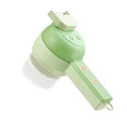 4-in-1 Hand-held Vegetable Cutter Portable Wireless Electric Kitchen Garlic Chopper Slicers Multi-function Green