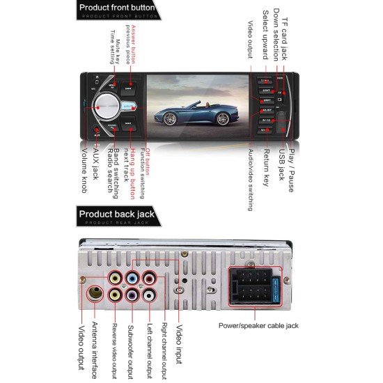 4.1inch Audio Car Mp5 Player FM Car