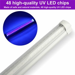 48led Usb Ultraviolet Light Bar Multifunction Energy Saving Lamp Strip For Dj Party Club 10W-32CM (395nm) US plug