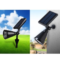 4LEDs Solar Power Garden Lamp Spot Light Outdoor Waterproof Lawn Landscape Path Spotlight 0.5W spotlight white