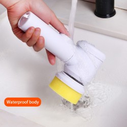 5 -in-1 Handheld Electric Cleaning Brush Rechargeable Spin Scrub Brush with 3 Brush Heads Kitchen Cleaning Tools