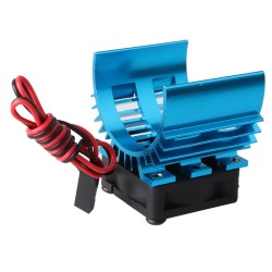 540/550 Brush Motor 3650/3660 Brushless Motor Heatsink with Fan for 1/10 RC Car Random Color