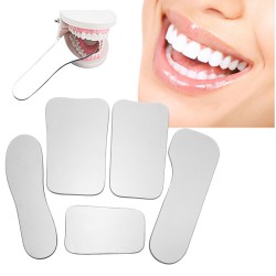 5pcs 2-sided Dental Mirror Double Sided Reflector for Orthodontic Intraoral Photography