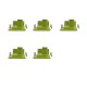 5pcs Wall Mount Bracket Compatible for Ryobi One+ Tool Holder for Drill Impact Sander