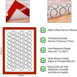 5pcs/set Silicone Baking  Tool  Set Baking Mat Rolling Pin Rolling Pad Heat-resistant Baking Mat Baking mat set of 5