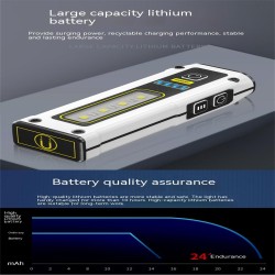 5w Led Mini Flashlight Type-c Fast Charging Intelligent Power Display Work Light with Magnet Black