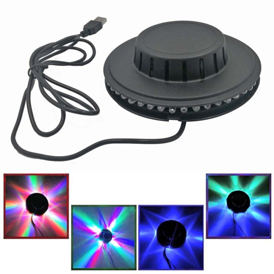 5w Mini Party Disco Lights Rotating Usb Sound Control Decorative Light Led Music Lamp Stage Backlight Wall Decoration 5V