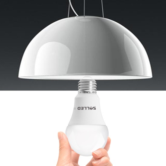 6 Packed A19 E26/E27 LED Bulb White Light - 5000K