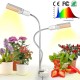 68W DC5V 3Lights LED Plant Grow Light with Smart Dimming Switch Double Head Clip for Office USB Interface 3 lights
