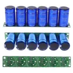6Pcs Farad Capacitor 2.7V 500F 35*60MM Super Capacitor with Protection Board blue
