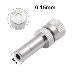 6mm Connectors Low Pressure Fogging Nozzle Water Spray Nozzle Humidification Dust Removal Cooling 0.15mm