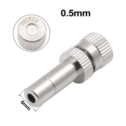 6mm Connectors Low Pressure Fogging Nozzle Water Spray Nozzle Humidification Dust Removal Cooling 0.5mm