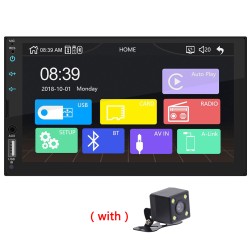 7" HD Car Stereo Radio USB Link for Apple CarPlay Multimedia Player With camera