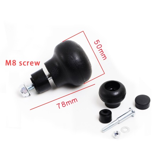 8mm Screw Steering Wheel Spinner Knob Turning Aid Ball Tractor forklift Assembly Black