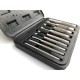 9pcs Punching Leather Hole Punch Round Steel Leather Craft Hollow Hole Punch Silver