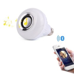 AC100~250v 12w Led Smart Rgbw Light Bulb Remote Control Bluetooth-compatible Music Colorful Stage Bulb