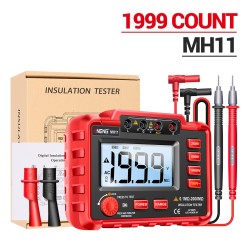 ANENG Insulation Resistance Tester Digital 250v/500v/1000v Backlight Display Megohm Meter MH11 without Battery Red