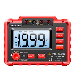 ANENG Insulation Resistance Tester Digital 250v/500v/1000v Backlight Display Megohm Meter MH11 without Battery Red