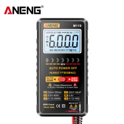 ANENG M119 Digital Multimeter Tester 6000 Counts High Precision Tester Electrician Portable Automatic Multimeter Black