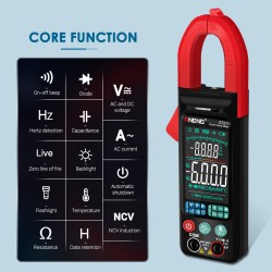 ANENG St211 Digital Clamp Meter 6000 Counts Multimeter Dc/ac Voltage Current Tester Red