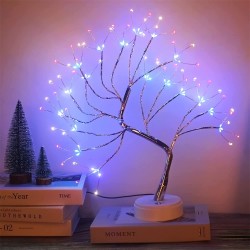 Artificial Light Tree Light 108led Desktop Bonsai Pearl Tree Lamp 4-color without RC