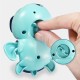 Baby Wind-up Clockwork Playing Toys Cute Cartoon Animal Shape Toy For Kids Dolphin Blue