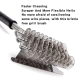 Bbq Grill Cleaning  Brush Bristle Free Scraper Barbecue Cleaner For Gas Charcoal Porcelain Grills Three-head spring brush with scraper S02