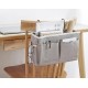 Caddy Hanging Organizer Bedside Storage Bag for Bunk and Hospital Beds, Dorm Rooms Bed Rails Upgrade white