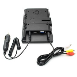 Car Display 7-inch Hdmi-compatible HD Ips Screen High-brightness Vga Monitor with Speakers EU Plug