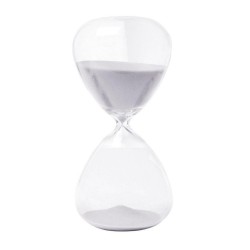 Creative Sand Clock Hourglass Timer Gifts as Delicate Home Decorations white