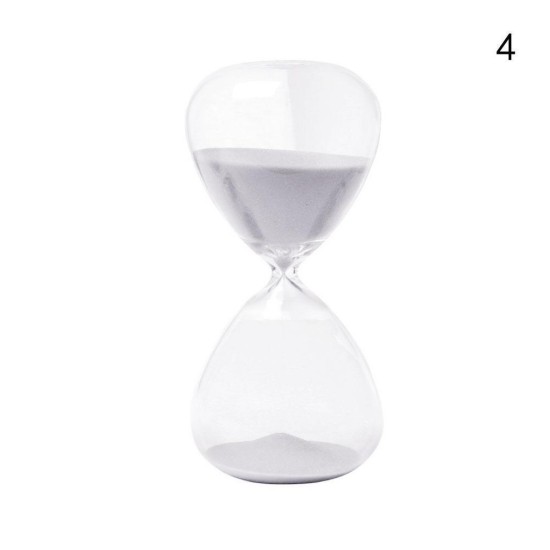 Creative Sand Clock Hourglass Timer Gifts as Delicate Home Decorations white