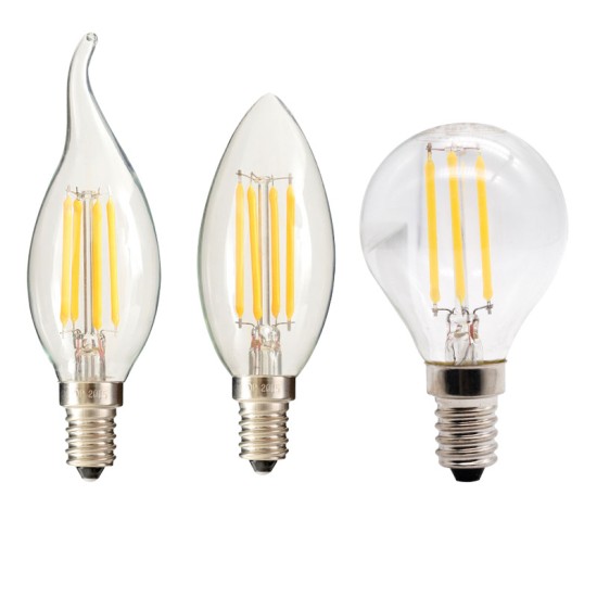 E14 LED Filament Bulb Retro Edison Glass Bulb for Home Ceilling Decoration C35/C35L/G45