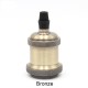 E27 250v 250w Lamp Holder Retro Edison Decorative Lamp Socket for Living Room Dining Room Bedroom Cyan Bronze