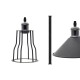E27 250v 250w Lamp Holder Retro Edison Decorative Lamp Socket for Living Room Dining Room Bedroom Matte Black