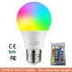E27 3w RGB LED  Bulb 16-color Color-changing Light 4-level Brightness Adjustable Remote Control Smart-Bulb For Bars Ktv Stage 5W remote control version