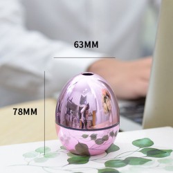 Egg Shape Air Humidifier Mini USB Car Aromatherapy Humidifier for Desktop Home Office Pink