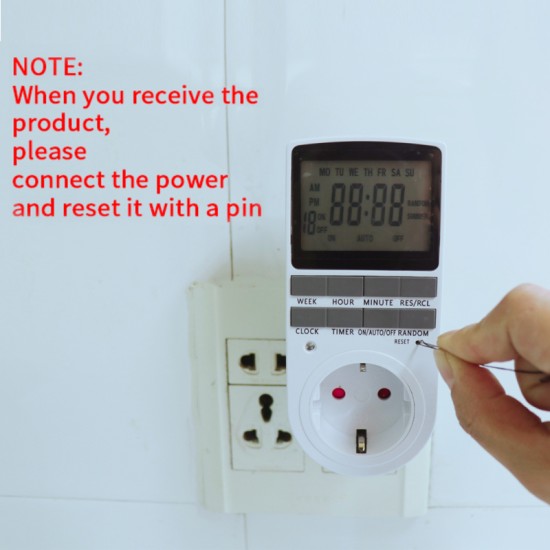 Electronic Digital Timer Switch EU US BR Plug Kitchen Timer Outlet 230V Programmable Timing Socket U.S. regulations