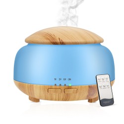 Essential Oil Aromatherapy Diffuser with 300ml Water Tank Ultrasonic Cool Mist Humidifier Wood Grain EU plug