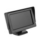 Hd Car Monitor 4.3-inch Screen Tft Lcd Digital Display Two-way Input Sunshade Monitor Black