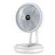 Household Folding Fan with Led Light Portable Wall Mounted Rechargeable Rotating Ceiling Fan without lights