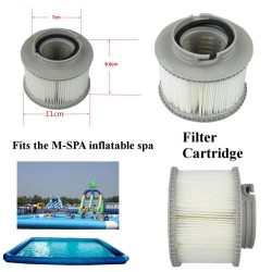 Inflatable Swimming Pool Universal Water Filter MSPA FD2089 gray