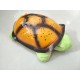 LED Night Light Kids Battery Power Supply Music Turtle Projection Lamp Orange Turtle + Gray Cover