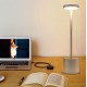 LED USB Rechargeable Table Light Stylish Night Light with 2-mode Eye-Protect Lamp Gift  Golden shell warm light