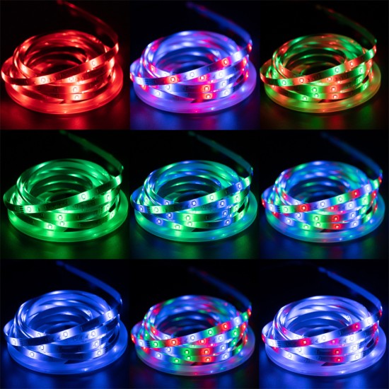 Led  Strip  Lights RGB Tape 2835 Luces String Flexible Lamp Tape Dc5v Bluetooth-compatible Infrared Control Backlight Strip Lights Remote Control