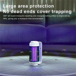 Led Electric Mosquito Killer Indoor Outdoor Safe Harmless Catcher Lamp Mosquito Trap USB Plug-in