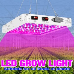 Led Grow Light Indoor Ip65 Waterproof Dustproof Plant Lamp Full Spectrum Greenhouse Flower Seed Tent Bulb UK Plug